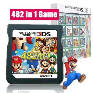 Nuevo Cartucho De videojuego 482 en 1 Para Super Mario Nintendo Ds Ndsl Ndsi 2ds 3ds (2)