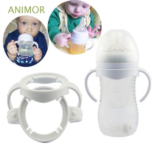 animor 2pcs taza de leche agarre bebé accesorios de alimentación botella mango momia ayuda boca ancha libre de bpa silicona avent natural
