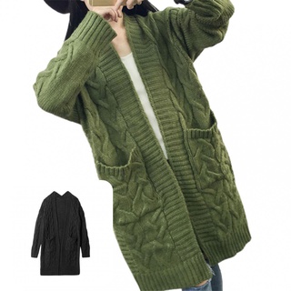 [wrongdate] simple mujer cardigan twist punto sólido abrigo cálido prendas de abrigo