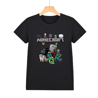 2021 nueva moda Minecarft gril moda camisetas niños Casual nueva ropa niños camisetas niños Summrt manga corta Tops camiseta