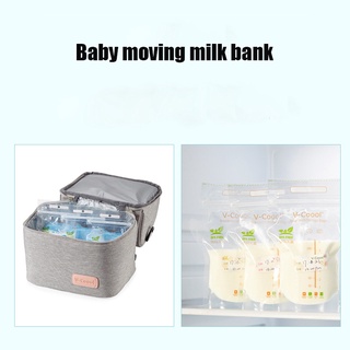 Bolsa de almacenamiento de leche materna con diseño de doble bloqueo de dibujos animados para recién nacidos (3)