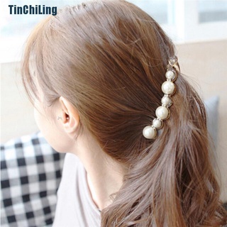 [pulgadas] Hermosas perlas horquillas para el pelo joyería de plátano Clips Headwear accesorios para el cabello [caliente]