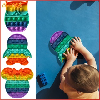 Cheer_new*push Bubble sensorial juguetes Anti estrés juguete divertido dedo ejercicio junta arco iris