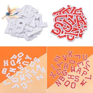 CLYSMABLE 26Pcs Apparel Fabric Alphabet Patch Sewing Accessories Garment Applique Letters Patches Hat Badge Embroidery Mixed Iron-on Handcraft Clothing Stickers/Multicolor
