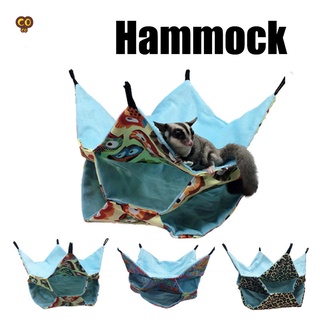 VEI Triple capas jaula para mascotas hamaca conejillo de indias jaula de ropa de cama para loros pequeños ardilla hámster