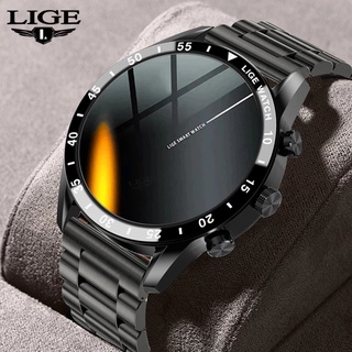 LIGE 2022 Nuevo Bluetooth Llamada Reloj Inteligente Hombres Deportes Fitness Tracker Full Touch IP67 Impermeable Smartwatch