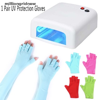 [milliongridnew] 1 par de guantes anti uv guantes secador de uñas luz anti radiación guantes