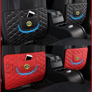 1 par de Lotus ELISE EVORA SPORT EXIGE asiento de coche fila protectora cubierta Anti-Kick almohadilla Anti-niño-Kick Mat bolsa de almacenamiento decoración