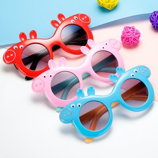Los niños de dibujos animados gafas de sol lindo bebé rosa gafas de sol niños UV400 gafas de animales gafas para niñas niños regalo