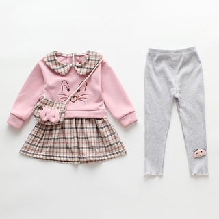 Anak perempuan pakaian 2PCS ropa de bebé niña lindo manga larga niños conjunto de niña traje deportivo