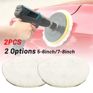 5-8in 180mm Soft Wool Clean Polishing Buffing Bonnet Pad for Car Auto Polisher