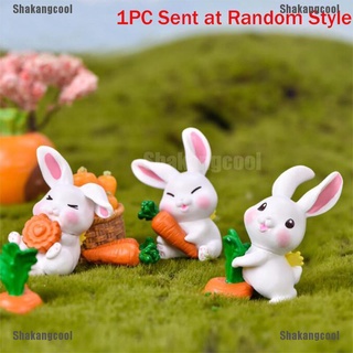 [SKC] Mini conejo figura de hadas jardín adorno decoración maceta artesanía casa de muñecas accesorios [Shakangcool] (1)
