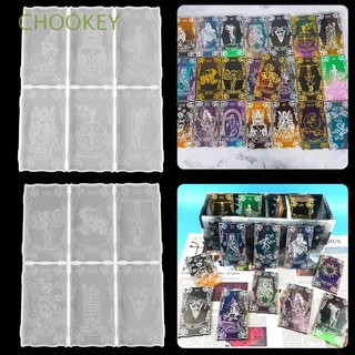 chookey crafts - molde de resina para decoración de silicona, epoxi, resina epoxi, nuevas etiquetas para colgar joyas, herramientas de bricolaje, colgante de arcana, tarjetas de tarot
