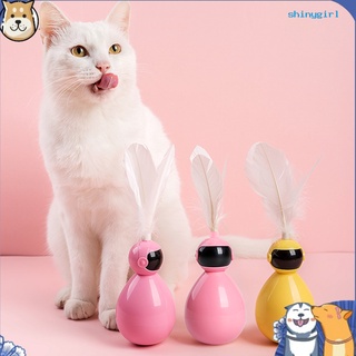 Sg--gatos vaso pluma interactivo Teaser entrenamiento juguete juguete mascota suministros