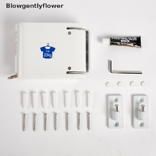 blowgentlyflower tendedero invisible con percha agujero retráctil tendedero cuerda estante de secado bgf