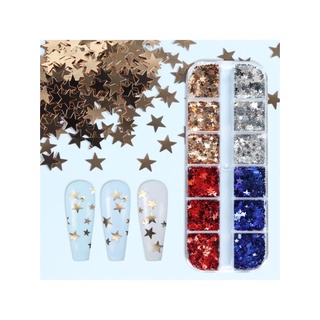 Holographic Glitter Five-pointed Stars Sequins Resin Filling Nail Art Decoration