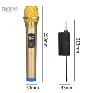 Emocar micrófono inalámbrico resistente al desgaste Plug and Play micrófono de mano reducción de ruido para conferencia (4)