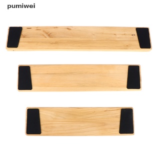 pumiwei - almohadilla para reposamuñecas de madera, diseño de nogal, con alfombrilla antideslizante