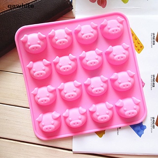 Qawhite Pig Shape Chocolate Mold Cake Decoration Silicone Jelly Candy Ice Mold CO