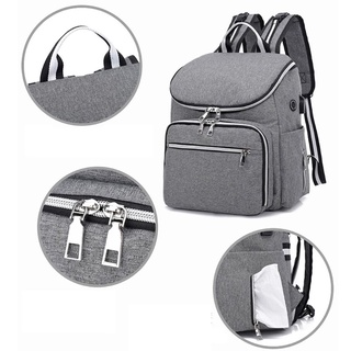 Algunos Multi-función bebé pañal bolsa mochila bolsas de pañales de gran capacidad bolsa de maternidad de viaje, troquel organizador correas adjuntas, con puerto USB, impermeable (4)