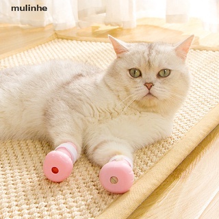 (Hotsale) 4pcs ajustable mascota gato pata Protector para baño suave silicona zapatos gato pata cubierta {bigsale}