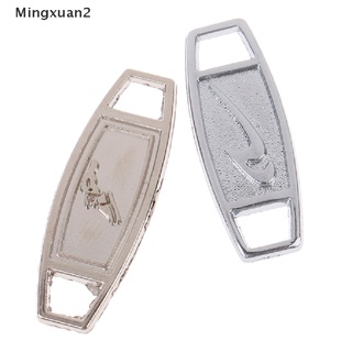 [Ming] 2 piezas/par hebilla de cordones de Metal AF1 cordones hebilla accesorios