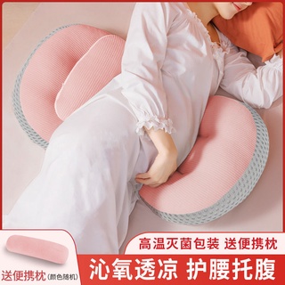 Almohada Para Embarazadas Mujeres Soporte De Cintura Lado Dormir Vientre Levantamiento En Forma De u Embarazo Lateral Práctico (1)