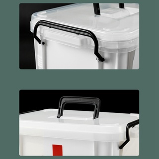 2 capas caja de almacenamiento kit de primeros auxilios organizador con mango kits portátiles kit de plástico pp para el hogar kit de aidl (8)