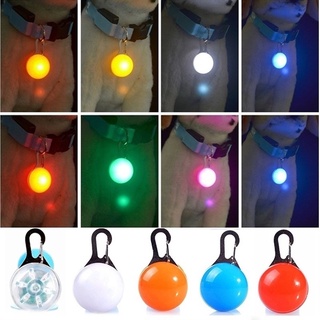 Collar de linterna LED para mascotas/Collar de seguridad nocturna para perros/gatos/luces con colgante brillante para mascotas (5)