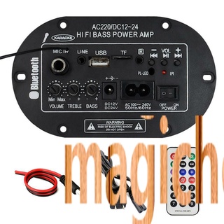 magichouseo 8 Pulgadas 35W SF-2MIC Estéreo Digital Mini Amplificador HiFi Bass Sonidos Bluetooth Puerto TF/USB Con Control Remoto