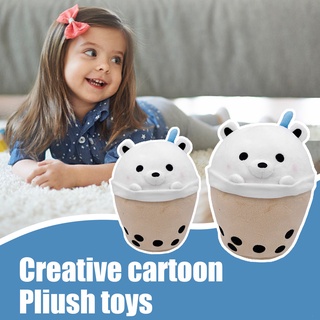 Wisdom 🌠 Creative And Innovative Cute Milk Tea Bear Doll Plush Toy Milk Tea Cup Doll Gift