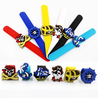 Pirata Slap pulseras niños pulsera de goma brazalete de los niños de moda juguetes de fiesta suministros
