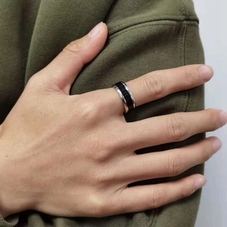 anillo de temperatura creativo/medición inteligente titanio acero estado de ánimo pareja anillos
