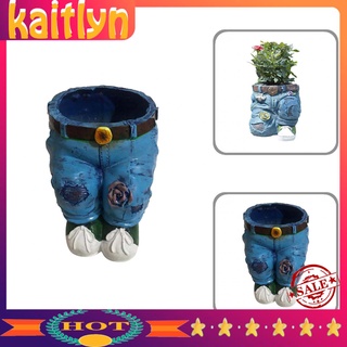 kaitlyn jeans forma maceta escultura jeans forma resina diy maceta única para plantar suculentas