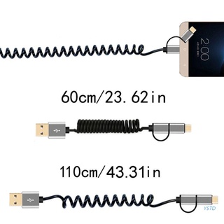🔥YSTDA 2in1 Type C QC3.0 Micro USB Fast Charging Cable for Samsung S9 S7 Xiaomi Huawei