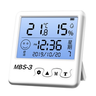 Termómetro Digital Interior Higrómetro De Pared Escritorio Reloj De Temperatura Medidor De Humedad (6)