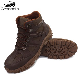 Ms Shop - cocodrilo soportar marrón zapatos de los hombres botas de seguridad de montaña senderismo seguimiento Bots chicos