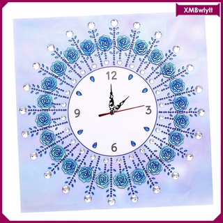 diamante pintura diy 5d reloj de pared cristal diamante arte kits decoración de pared hogar (1)