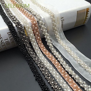 Selenium novia Applique accesorios de costura de la perla tela DIY cinta de encaje recorte/Multicolor