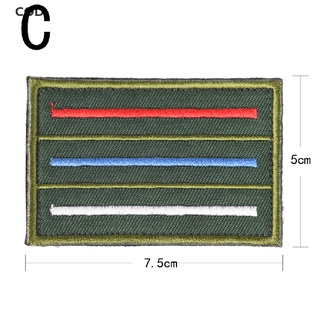 [cod] insignia bordada con bandera de rusia, táctica militar, parches para costura caliente (4)