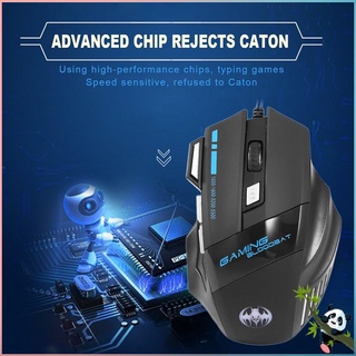Professional 5500 DPI 7 Button LED Optical USB Wired Gaming Mouse Mice For Pro Gamer USB Wired Mouse For Laptop