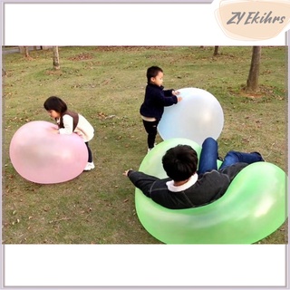 2x firma burbuja bola familias increíble juguete al aire libre jardín adulto juego azul l (2)