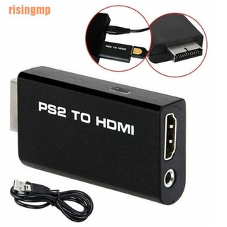 Risingmp (¥) PS2 a HDMI convertidor de vídeo adaptador con salida de Audio mm para Monitor HDTV US