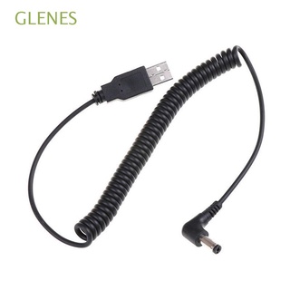 GLENES-Conector De Cable De Resorte De 1,5 M , Color Negro , Adaptador De Carga , 5,5 X 2,1 Mm , Multicolor