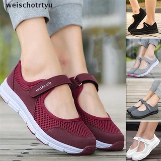 Weiyu zapatos planos para mujer 2021 Primavera verano dama malla zapatos planos suaves transpirables zapatos casuales