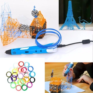 3D Printing Pen Filament Set 10 Colors Precise 1.75mm Diameter ABS Filament