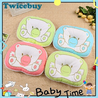 Twicebuy precioso oso de dibujos animados bebé bebé soporte de cabeza cojín de algodón suave moldeando almohada (1)