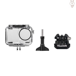 [Nuevo]Telesin 40m/131ft cámara deportiva impermeable caso protector de buceo carcasa Shell cubierta subacuática accesorios de fotografía para DJI OSMO cámara de acción (3)