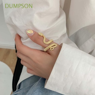 DUMPSON Vintage Women Open Rings Gothic Korean Style Rings Snake Finger Ring Personality For Men Retro Temperament Alloy Girls Fashion Jewelry