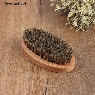[SWE] Men's Beard Brush Boar Hair Bristle Beard Brush Round Wood Shaving Comb FTO
